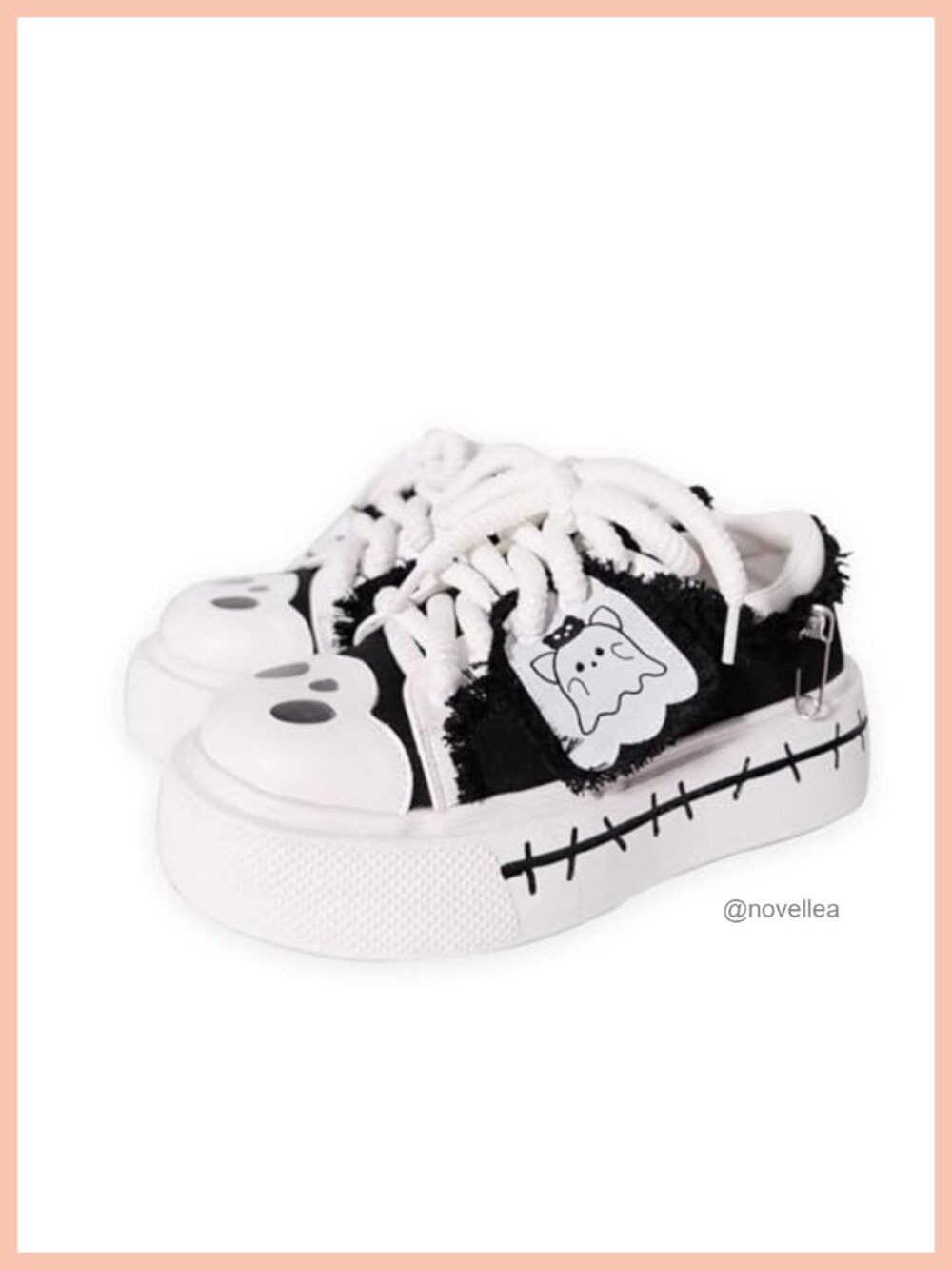 Goth Platform Canvas Sneakers Chunky Sole Y2K Aesthetic Walking Shoes